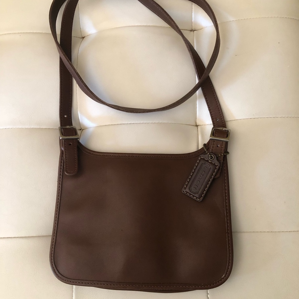 Coach Brown Leather Messenger Bag